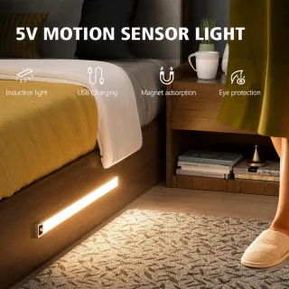 LED lampa ar kustību sensoru, 60 cm, lampa ar kustību detektoru, LED apgaismojuma sliede ar sensoru 3