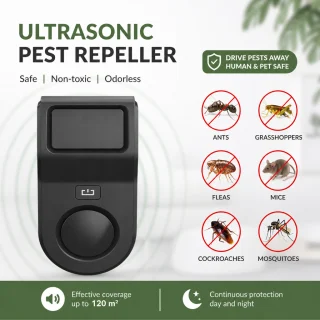 Ultraskaņas kaitēkļu atbaidītājs kukaiņiem un pelēm, komplekts 2 gab., ultraskaņas grauzēju un insektu atbaidīšanas ierīce, elektroniskais kaitēkļu repelents 4