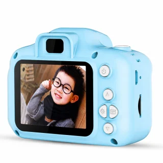 Bērnu digitālā videokamera HD, zila mini kamera bērniem, bērnu foto kamera 3