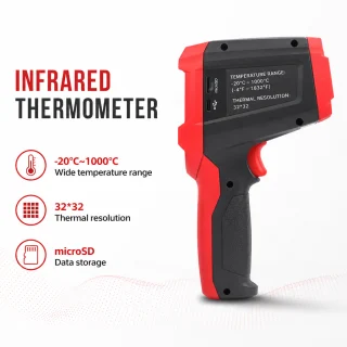 Rokas termokamera 32x32, temperatūras diapazons -20–1000 °C, portatīvs termovizors, rokas termovizijas kamera 2