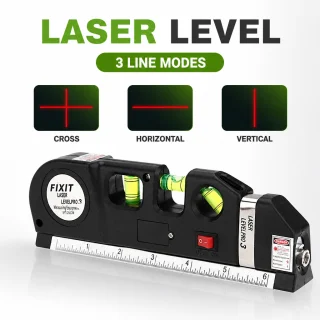 Lāzera līmeņrādis ar mērlenti, 3 in 1 lāzera līmeņrādis, lāzera mērlīmeņrādis, universāls lāzera līmenis 4