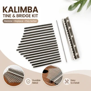 Kalimba 17 taustiņi no koka, īkšķu klavieres, pirkstu klavieres 4