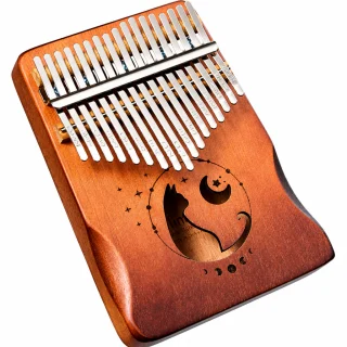 Kalimba 17 taustiņi no koka, īkšķu klavieres, pirkstu klavieres