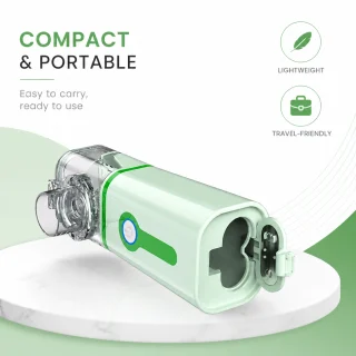 Portatīvais tīkliņnebulizators, medicīniskais inhalators, pārnēsājamais acu tipa smidzinātājs inhalācijām 3