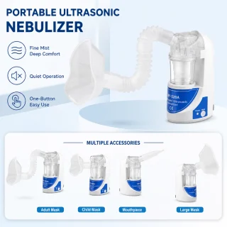 Elektriskais roku inhalators-nebulizators, pārnēsājams elektriskais smidzinātāja tipa nebulizators, portatīvs elektriskais inhalācijas aparāts 4