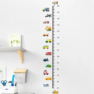 Bērnu auguma mērīšanas lineāls 180 cm, sienas uzlīme ar automašīnām, auguma mērīšanas uzlīme, auguma mērlente bērnu istabai