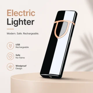Elektriskais USB uzlādējamais bezliesmas šķiltavas, plazmas šķiltavas, elektroniskās šķiltavas 2