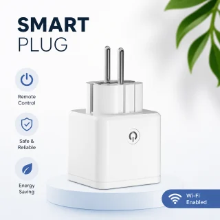 WiFi viedā kontaktligzda ar tālvadības vadību mājas automatizācijai, viedais spraudnis, gudrais kontakts 3