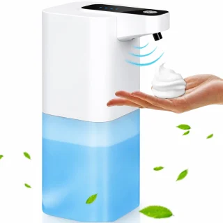 Automātiskais ziepju dozators 400 ml, elektriskais bezkontakta ziepju dozators, sensora šķidro ziepju dozators