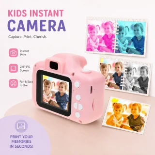 Bērnu digitālā kamera HD, rozā, mini izmērs, bērnu fotoaparāts, bērnu video kamera 5