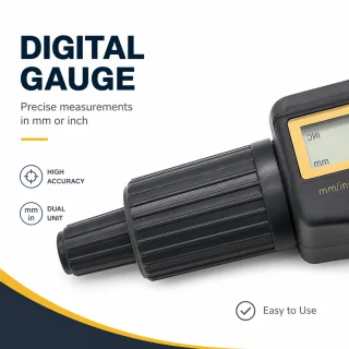 Digitālais mikrometrs ar displeju 0–25 mm, elektroniskais mikrometrs, digitālais mikrometra šubleris 3