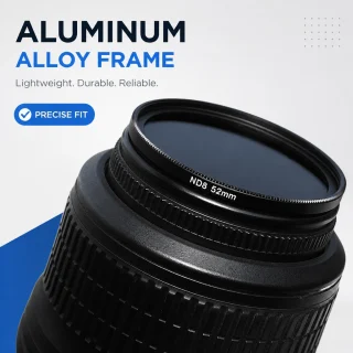ND8 neitrālais pelēkais filtrs 62 mm, 3 soļu ND gaismas samazinājuma filtrs, neitrālā blīvuma kameras objektīva filtrs 5