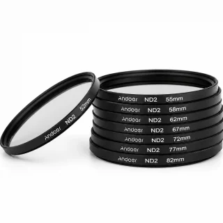ND2 neitrālais blīvuma filtrs 37 mm, 1 soļa gaismas samazinājums, ND2 fotofiltrs, neitrālais ND objektīva filtrs
