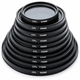 CPL filtrs 52 mm, apaļš cirkulārais polarizācijas filtrs kameru objektīviem, polarizējošais objektīva filtrs, cirkulārais CPL objektīva filtrs