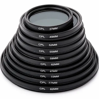 77mm CPL cirkulārais polarizācijas filtrs kameru objektīviem, CPL polārfiltrs, cirkulārais polarfiltrs