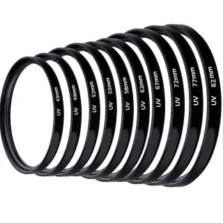 UV filtrs 55 mm objektīvam, ultravioleto staru lēcas filtrs, kameras objektīva aizsargfiltrs