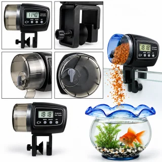 Automātiska akvārija zivju barotava 100 ml, dozators, akvārija barošanas automāts 2