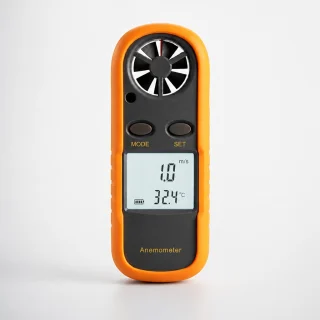 Digitālais anemometrs vēja ātruma un gaisa plūsmas mērīšanai, vēja mērītājs, gaisa plūsmas mēraparāts 2