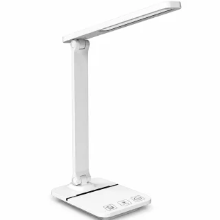 LED galda lampa ar USB uzlādi un iebūvētu lādētāju, LED rakstāmgalda lampa, LED darba galda lampa