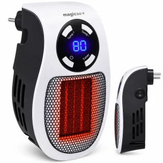 Mini elektriskais sildītājs, pārnēsājams, ar regulējamu temperatūru, piemērots bērnu istabai, elektriskais telpu sildītājs, kompakts plauktsildītājs