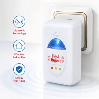 Kaitēkļu atbaidītājs ar ultraskaņu un elektromagnētiskajiem viļņiem, elektriska ierīce rozetē, elektronisks grauzēju un insektu atbaidītājs, ultraskaņas kaitēkļu atbaidīšanas ierīce 4
