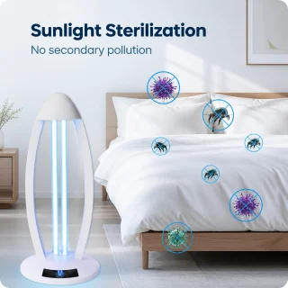 UV sterilizācijas lampa 60W, antibakteriāla UV germicīda UVC lampa, UV dezinfekcijas lampa 5