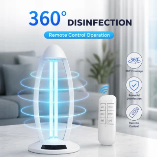 UV sterilizācijas lampa 60W, antibakteriāla UV germicīda UVC lampa, UV dezinfekcijas lampa 3