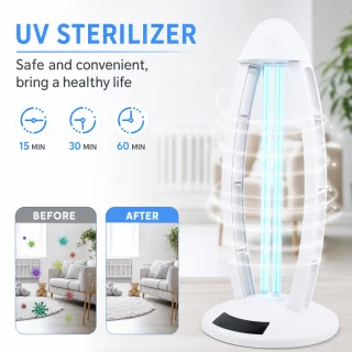UV sterilizācijas lampa 60W, antibakteriāla UV germicīda UVC lampa, UV dezinfekcijas lampa 2