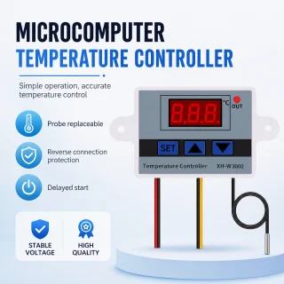 Digitālais termostats -55–110°C, temperatūras kontrolieris un slēdzis, temperatūras regulators 4