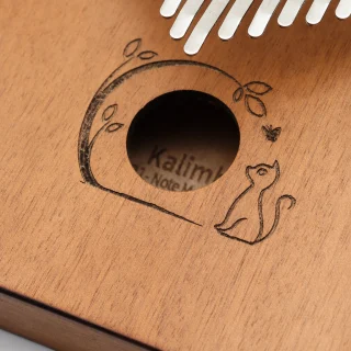 Kalimba 21 taustiņi, koka pirkstu klavierīte, īkšķa klavieres, pirkstu pianīno 2