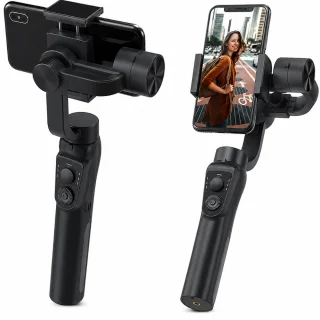 Viedtālruņa stabilizators ar trīsasu prettrīces statīvu, 3 ass stabilizators, viedtālruņa gimbals