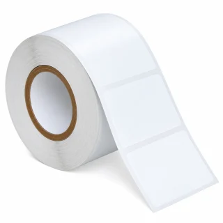 Termo etiķešu ruļļi 40x30 mm, 800 pašlīmējošas baltas termo uzlīmes termo printeriem, termo uzlīmju papīrs, termo etiķešu papīrs