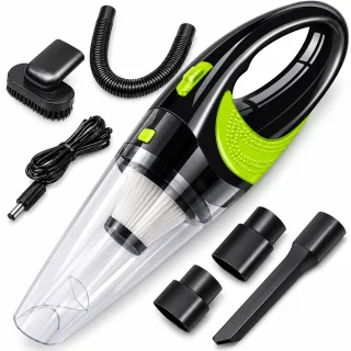 Roku auto putekļsūcējs bez vadiem 120W, 4000Pa sūkšanas jauda, ar HEPA filtru, portatīvs auto putekļu sūcējs, kompakts automašīnas putekļu savācējs 1