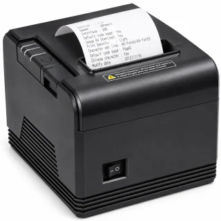 Termo čeku printeris 80mm ar USB pieslēgumu un kases atvilktnes portu, POS čeku printeris, POS biļešu printeris