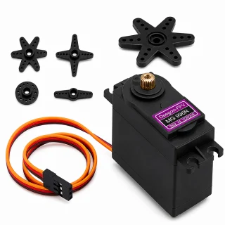 Servo motors MG996R ar metāla zobratiem, 360° rotācijas servo RC modeļiem, RC servo motors, modelisma servo piedziņa 3