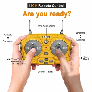 Radiovadāms ekskavators, RC rotaļu ekskavators, RC būvniecības transports, tālvadības rotaļu ekskavators 5