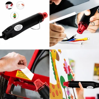 Mini karstā gaisa pistole 300W, elektriskais mini termofēns, mazais elektriskais karstā gaisa fēns 3