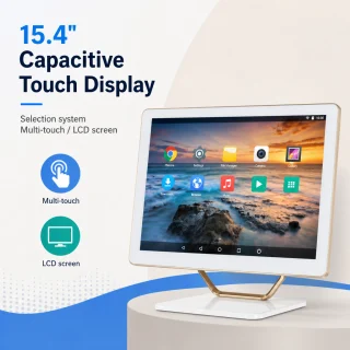 Pašapkalpošanās POS kiosks 15,4", pašpasūtīšanas kiosks un POS terminālis, pašapkalpošanās kases terminālis 4
