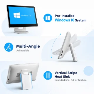 Pašapkalpošanās kioska POS terminālis ar Intel procesoru N2930/N2940, pašapkalpošanās kases kiosks, pašapkalpošanās pārdošanas terminālis 3