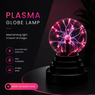 Plazmas lampa 3 collu lode, maģiskā plazmas lode, plazmas sfēras lampa 2