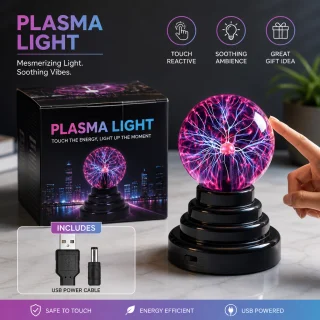 Plazmas lampa 3 collu lode, maģiskā plazmas lode, plazmas sfēras lampa 3