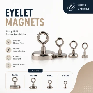 Neodīma zvejas magnēts 20 mm, komplekts 5 gab., magnēts priekšmetu izcelšanai un glābšanas darbiem, magnēts metāllūžņu celšanai 4