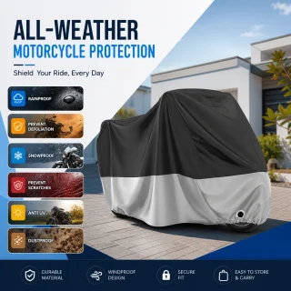 Motocikla pārsegs 230×95×125 cm, moto pārvalks, motorollera pārsegs 2