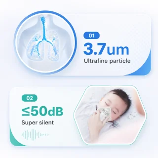 Portatīvais acu (mesh) smidzinātāja inhalators, rokas elektriskais nebulizators, portatīvs elektriskais inhalators 2