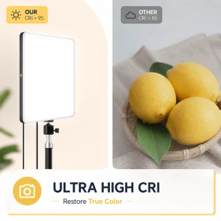LED studijas gaisma 50W ar 720 LED paneļiem, regulējams trijkājis, tālvadības pults, 2500K–7500K krāsu temperatūras un spilgtuma regulēšana foto un video uzņemšanai, LED apgaismojums fotografēšanai, video studijas lampu komplekts 3