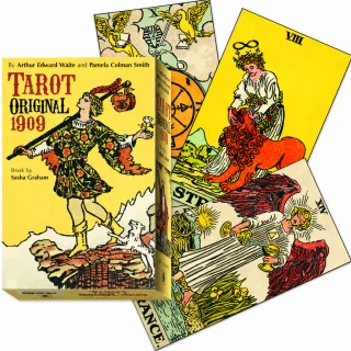 Tarot kārtis, klasiskā 78 kāršu kava 1909. gada oriģināledīcija zīlēšanai, pareģošanai un meditācijai, taro kāršu komplekts, taro spēļu kāršu kava