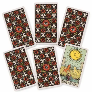 Tarot kārtis, klasiskā 78 kāršu kava 1909. gada oriģināledīcija zīlēšanai, pareģošanai un meditācijai, taro kāršu komplekts, taro spēļu kāršu kava 5