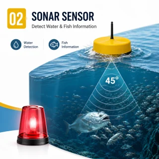 Zivju meklētājs ar bezvadu sonaru, portatīvs dziļuma mērierīces komplekts ar LCD displeju līdz 36 m dziļumam, bezvadu zivju detektors, pārnēsājamais eholots 3