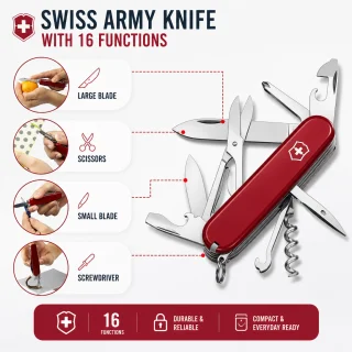 Šveices armijas nazis, saliekamais kabatas nazis izdzīvošanas komplekts, multitūlis, daudzfunkcionāls kabatas instruments 3