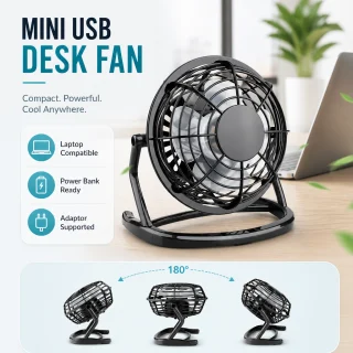 USB galda ventilators, mini portatīvs kluss dzesēšanas ventilators, kluss USB ventilators, portatīvs galda dzesētājs 2